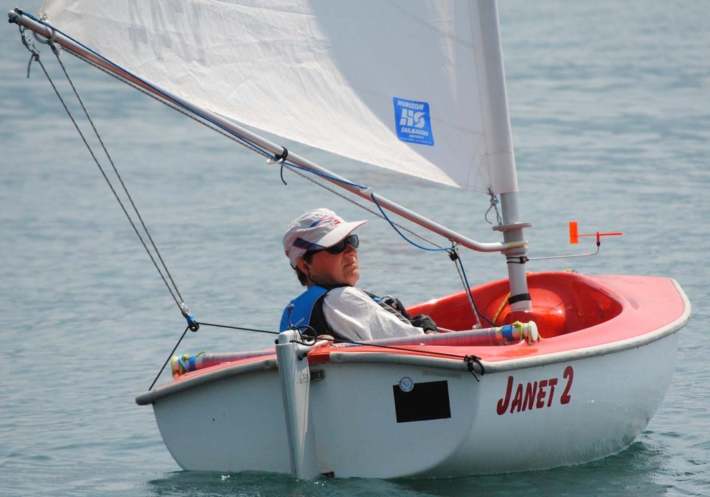 Lindsay Burns (GBR) holds second overall in the Access 2.3 division in Gargnano - Access Class European Championships © David Staley - copyright